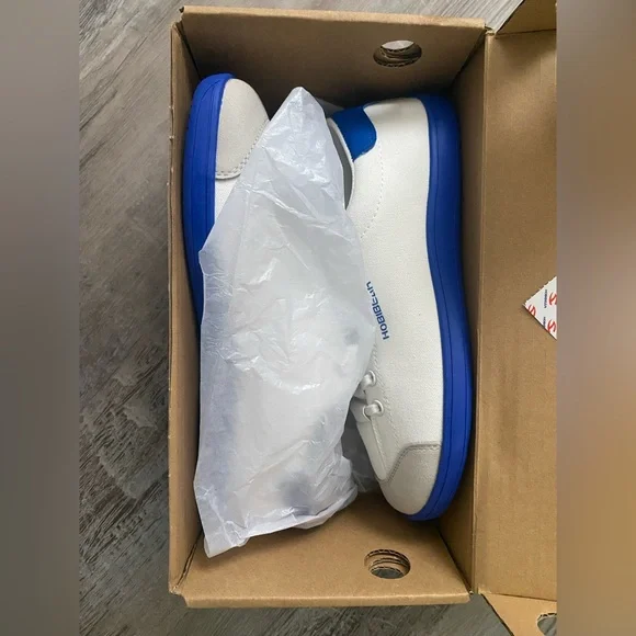 Hobibear Barefoot Shoes -Sorrel Woman's 8 / Unisex Size 39 Blue & White - Picture 4 of 9